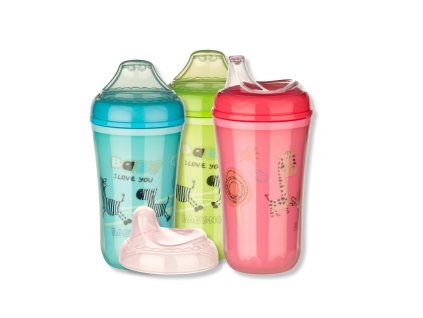 Baby Nova Tréningový hrnček s mäkkým náustkom 250 ml