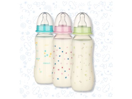 Baby Nova PP Dojčenská fľaša so štandardným hrdlom tvarovaná 0-24m 240 ml