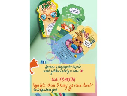 AKCIA 3 za cenu 2 Peny do kúpeľa 3ks