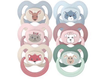 Baby Nova Anatomický utišujúci cumlík s krúžkom silikón 18m+ 2 ks sterilizačný box