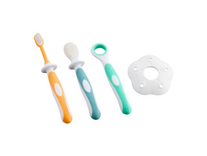 Baby Nova Začiatočnícka súprava na čistenie zubov 3m+ 3 ks