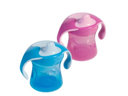 Baby Nova Tréningový hrnček s bezpečnostným vrchnákom 220 ml 6m+