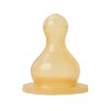Baby Nova Cumlík na úzke fľaše okrúhly antikolikový latex pomalý  0-24m 2 ks
