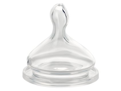 Baby Nova Cumlík na široké fľaše anatomický antikolikový silikón pomalý 0-24m 2 ks