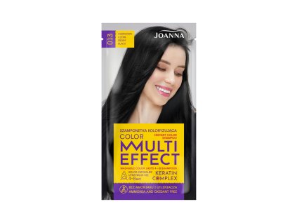 Joanna Multi Effect Color farbiaci šampón Ebenová čierna 013