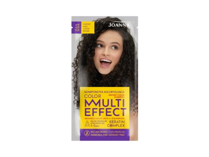 Joanna Multi Effect Color farbiaci šampón Kávová hnedá 011
