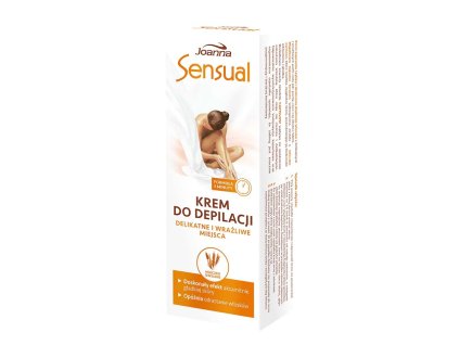 Joanna SENSUAL Krém na depiláciu citlivých miest ovsené mlieko 100 g