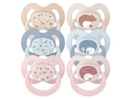 Baby Nova Anatomický utišujúci cumlík s krúžkom silikón 0-6m 2 ks sterilizačný box