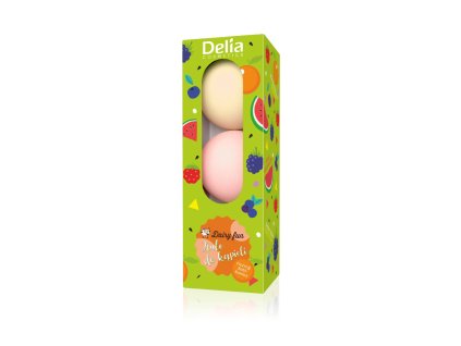 Delia Šumivé bomby do kúpeľa pomaranč melón lesné ovocie 3x100g