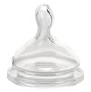 Baby Nova Cumlík na široké fľaše anatomický antikolikový silikón pomalý 0-24m 2 ks