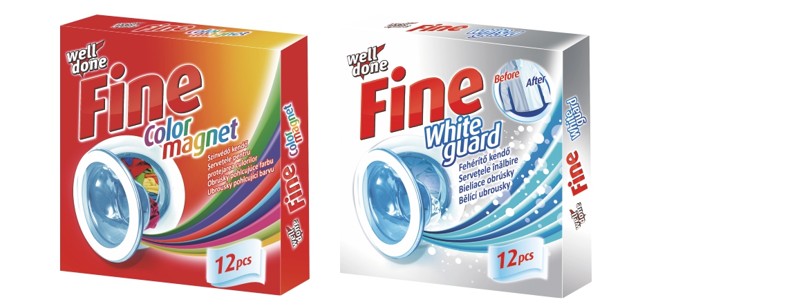 Fine ubrousky do praní, bělící, pohlcující bravy