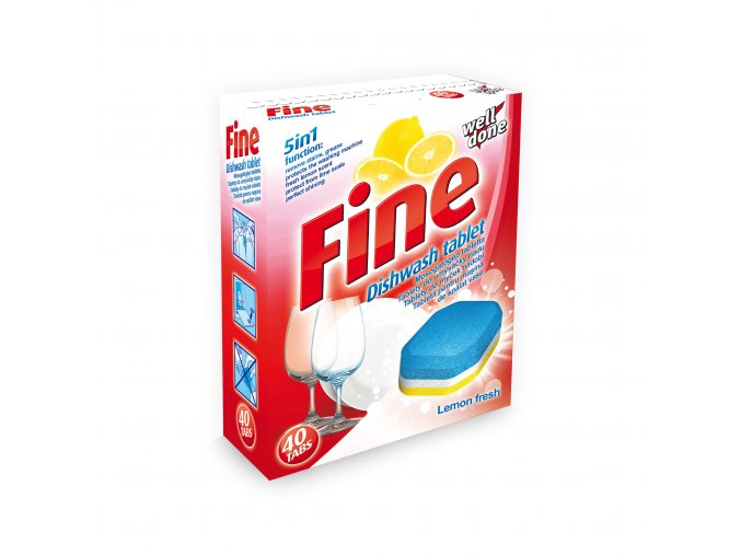 Fine 5 in 1 tablety do myčky nádobí 40 ks