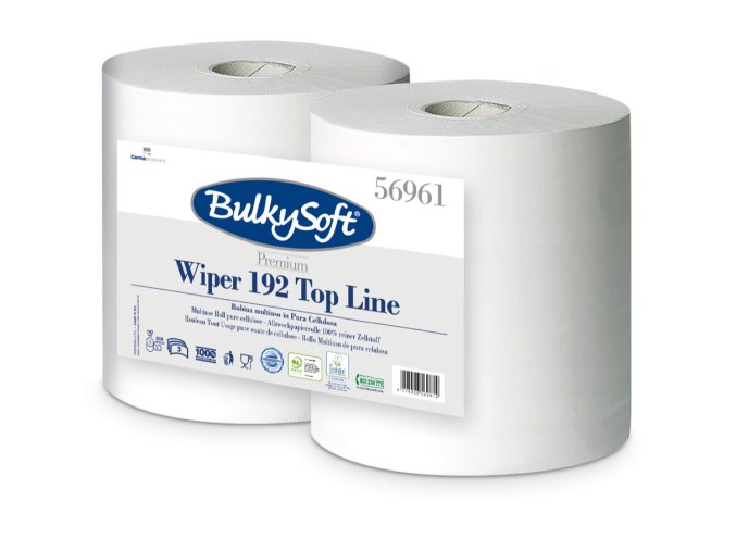 BULKYSOFT Průmyslová role, 100% celulóza, bílá