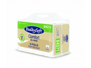 BULKYSOFT Papírové ručníky skládáné V, 2 vrstvé, 3000ks
