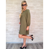 Khaki šaty COLLET