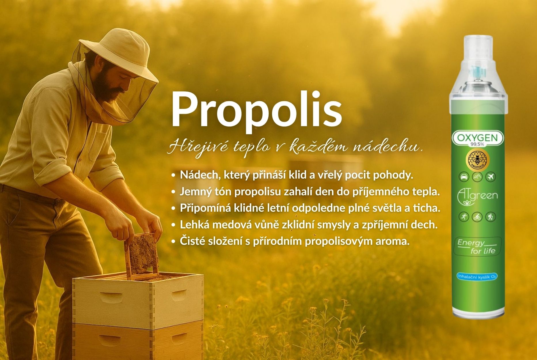 Inhalační Kyslík O2 (14L) 1 ks - Propolis