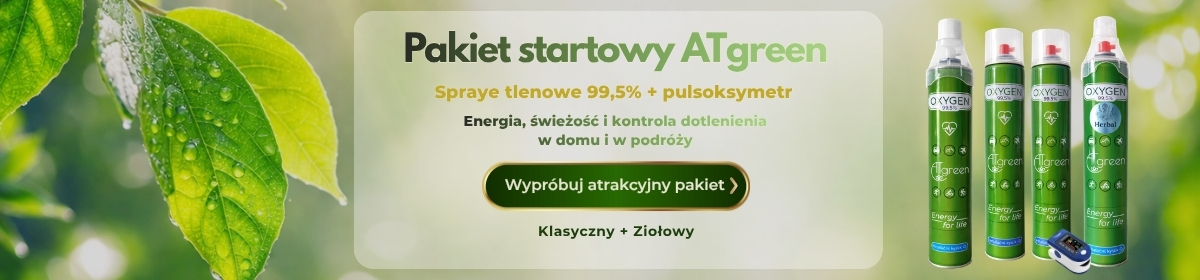 Pakiet startowy tlen inhalacyjny O₂ 4 szt. + Pulsoksymetr
