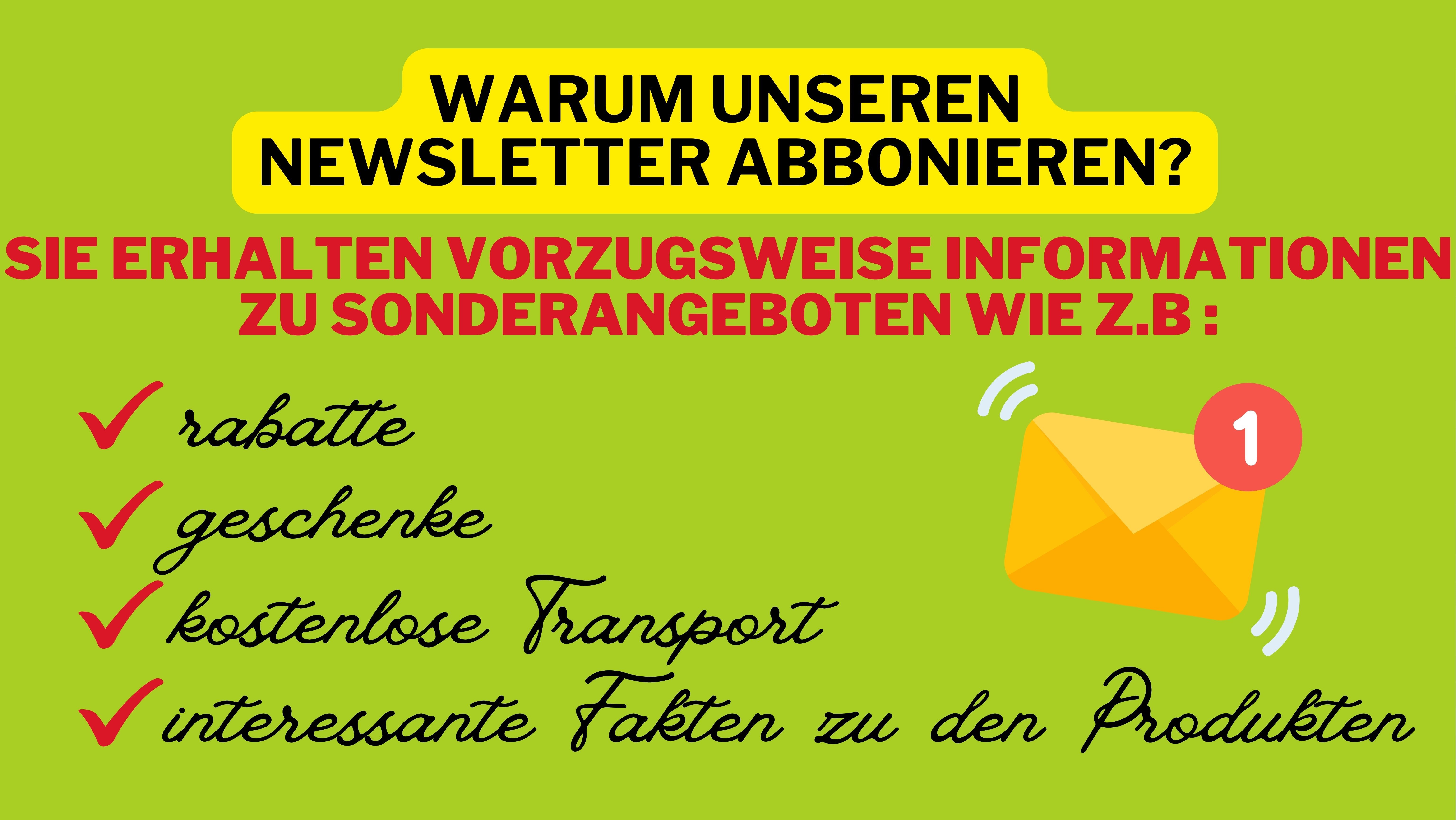 Warum unseren newsletter abbonieren?