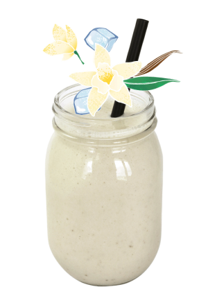 Shake Vanilkový z Indonézie