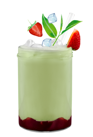 Matcha Latte Jahoda