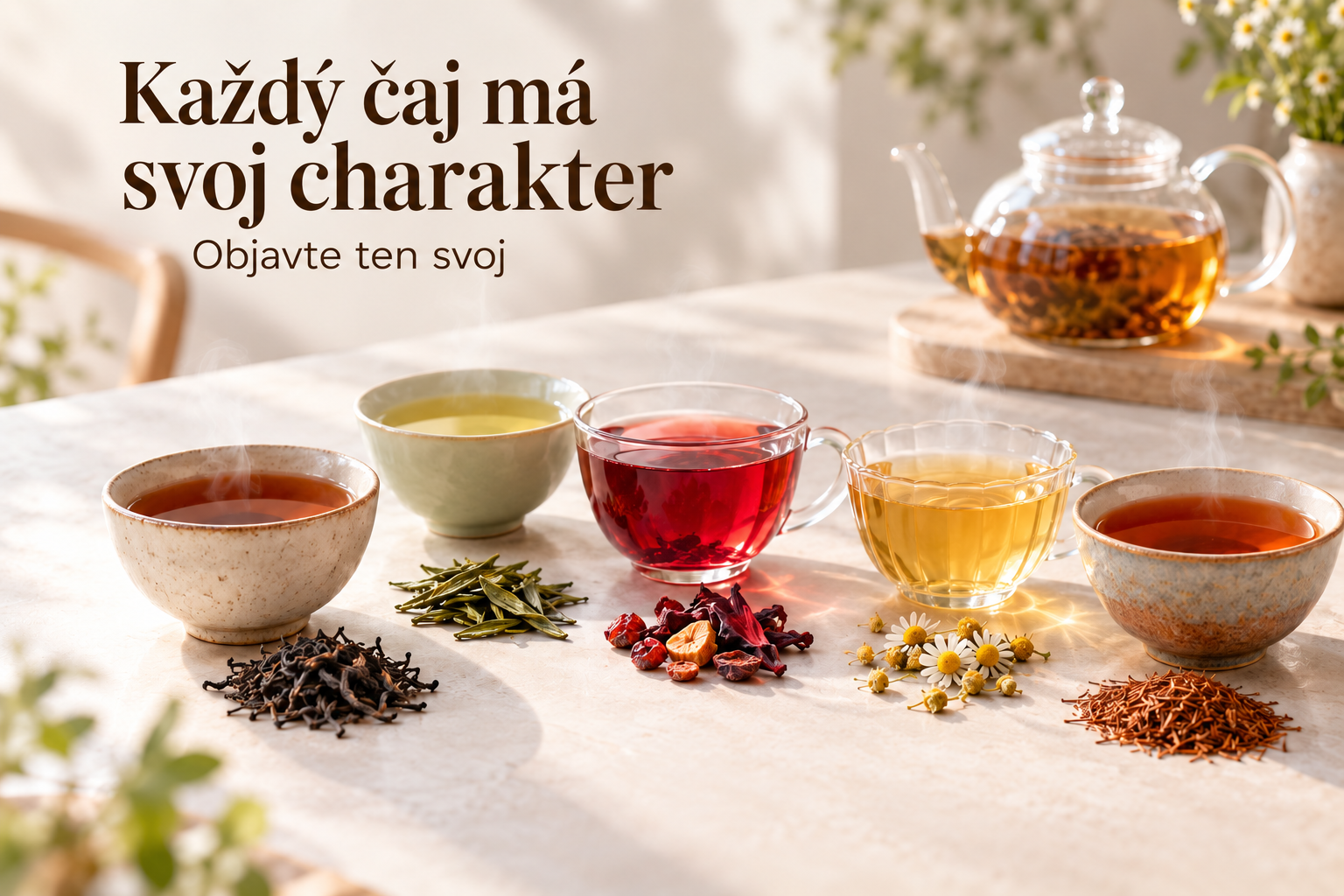 Každý čaj má svoj charakter - objavte ten svoj