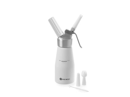 HENDI Fľaša na šľahačku 0,25l hliník_biela