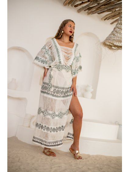 Boho komplet top a zavinovacia sukňa