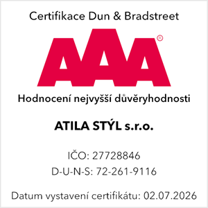 Obdrželi jsme Certifikát AAA - Hodnocení nejvyšší důvěryhodnosti 2026 od Dun & Bradstreet