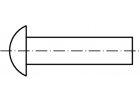 DIN 660 Nýt s půlkulatou hlavou (od průměru 10 dle DIN 124) DIN660 DIN124