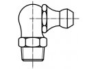 DIN 71412C Maznice kulová pravoúhlá (90°) s metrickým závitem