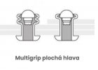 Multigrip plochá hlava