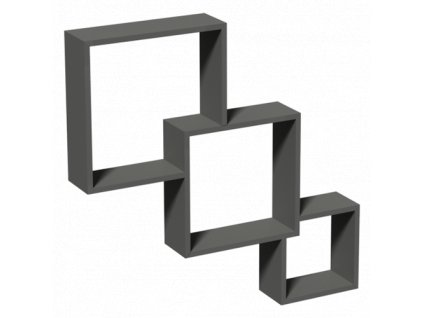 FIS 1 Sada polic ŠEDÁ (Čtvercový modul) - (1/bal)