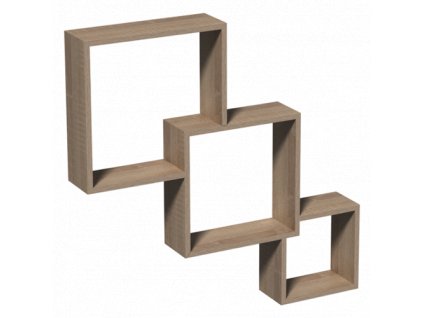 FIS 1 Sada polic DUB SONOMA (Čtvercový modul) - (1/bal)