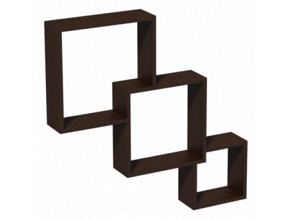 FIS 1 Sada polic WENGE (Čtvercový modul) - (1/bal)