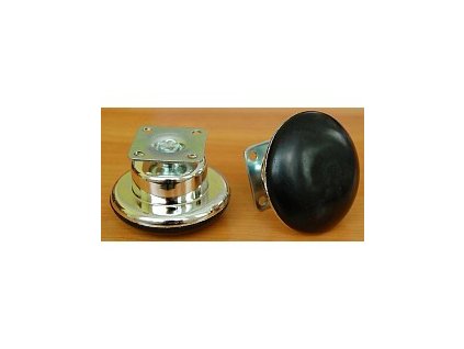 Kluzák s plotýnkou C65 černý/chrom (45kg)výška 45 mm