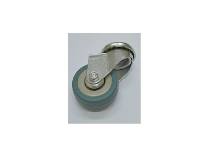 Kolečko 120x27 otočné/otvor pro šroub M10, šedá guma 60 kg