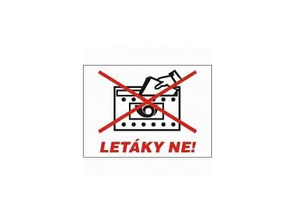 Samolepka "LETÁKY NE"