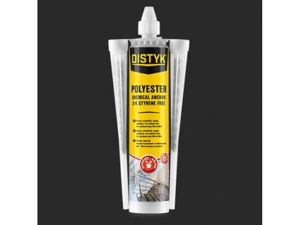 CHEMICKÁ KOTVA POLYESTER BEZ STYRENU Distyk, kartuše 300 ml, šedá