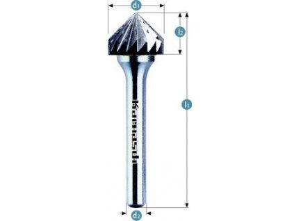 Odjehlovací technická fréza kužel 90° nepovlakovaná