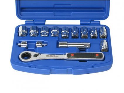 Gola sada 14 ks Airtec (14 pcs. go-throught socket and ratchet set) - SLEVA 37%