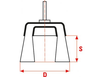 Hrncový kartáč kadeřavý T50 ocel 50 mm