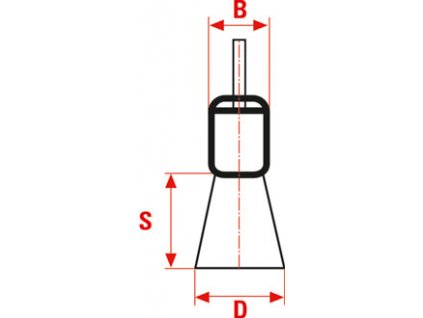 Vulkanizovaný kartáč štětcový PV22 pomosazená ocel 24 mm