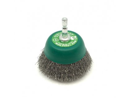 Hrncový kartáč kadeřavý T60 HEX 1/4" nerez 65 mm