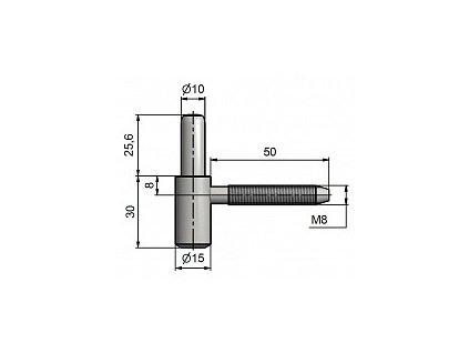 Závěs dveřní 60/10 SD M8x50 pozinkováno 96940530