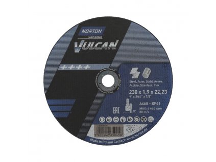 Ultra tenké řezání Kotouč pro kov, inox 230x1.9x22.23mm pro Úhlová bruska Norton VULCAN