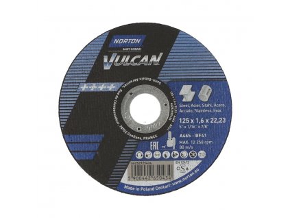 Ultra tenké řezání Kotouč pro kov, inox 125x1.6x22.23mm pro Úhlová bruska Norton VULCAN