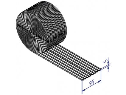 Silent EPDM těsnící páska 95x5mm - role 20m - EUROTEC