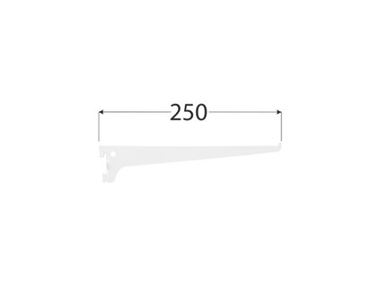 WSS 250b systémová konzola jednoduchá 250 mm bílá