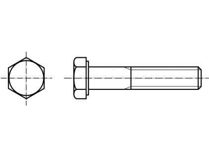 DIN 931 šroub šestihranná hlava 8.8 pozink M45 částečný závit