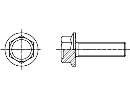RIPP šroub pojistný šestihranná hlava černý kl.100